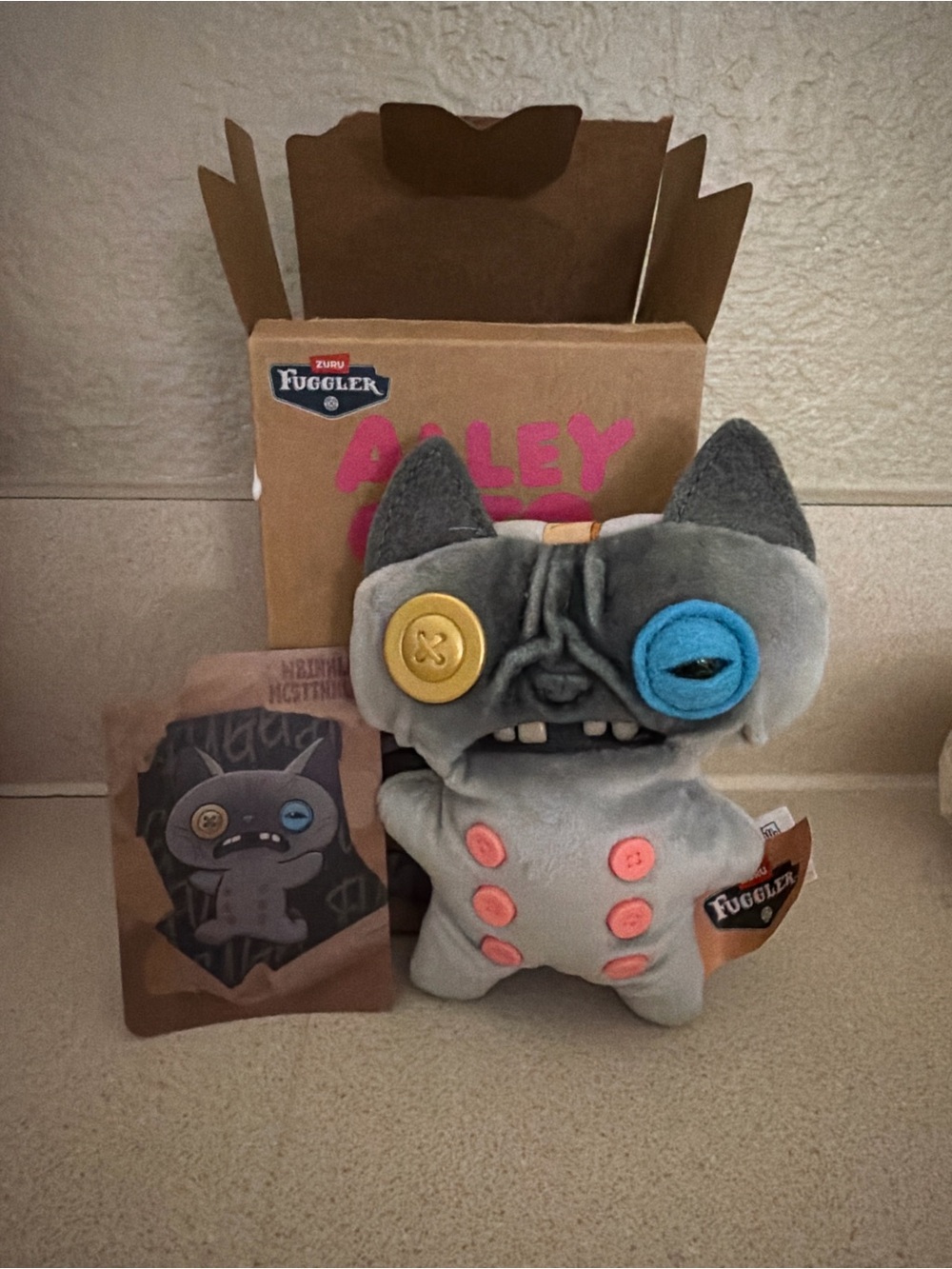AUTHENTIC secret mystery wrinkle mcstinkles fuggler plush toy keychain
